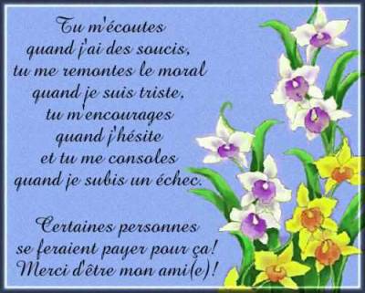 pour mes vrai(es) ami(es)